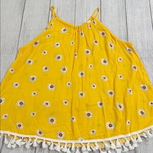 7th Ray Yellow Floral Women's Top